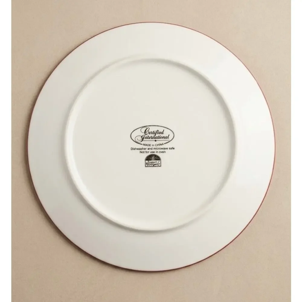 Certified International Christmas Santa Sleigh Dinner Plate by Susan Winget